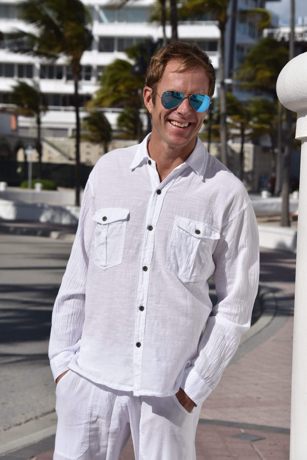 Cotton Natural Men's Atlantic Shirt
