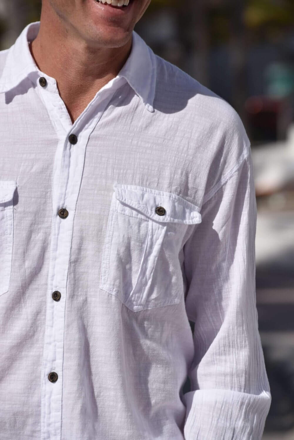 Cotton Natural Men's Atlantic Shirt