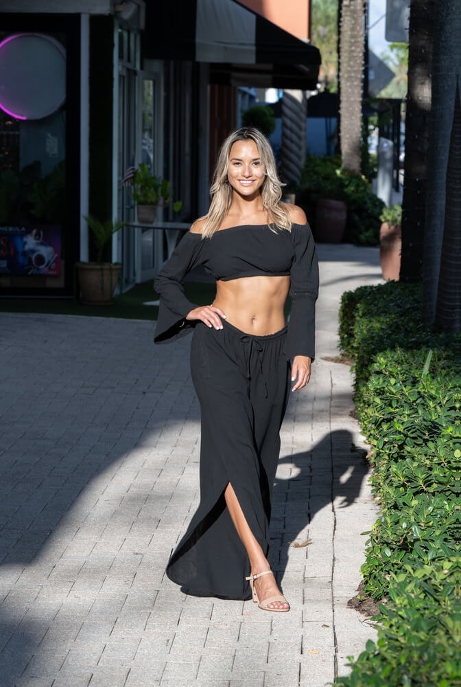 Cotton Natural Women's Thai Black Pants