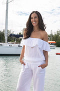 Cotton Natural Women's Bonita Off-Shoulder Top