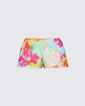 Finesse Eira Multi Printed Mesh Micro Shorts