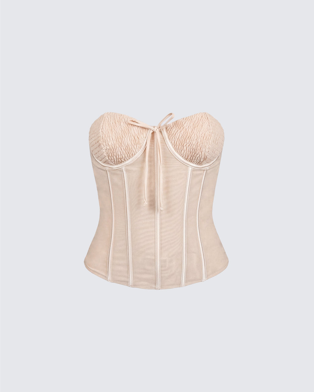 Finesse Eleanora Nude Mesh Corset Top