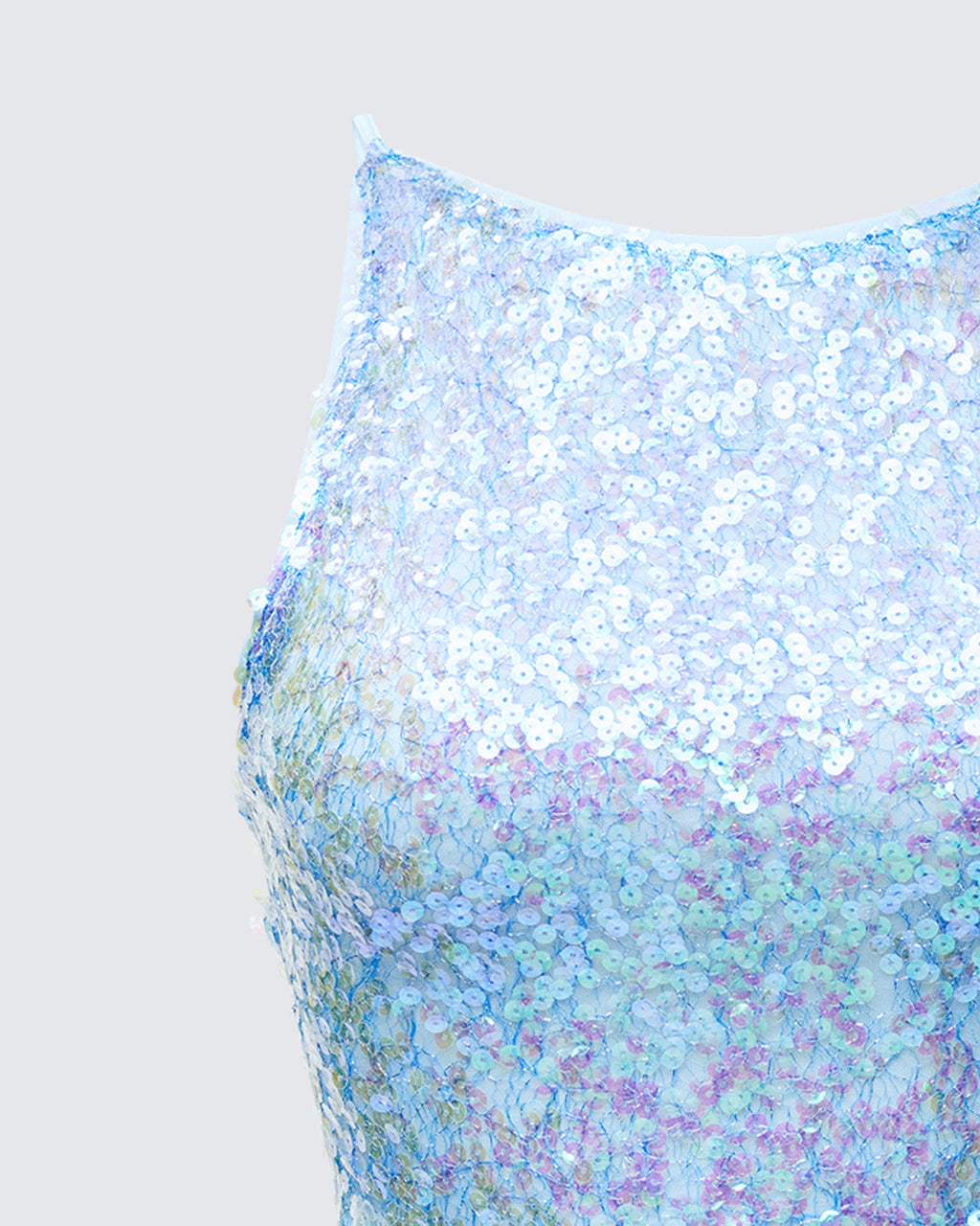Finesse Elora Blue Sequin Cami Vest