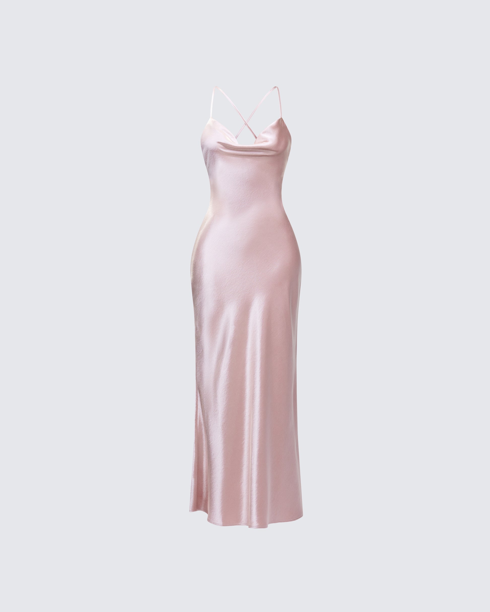 Finesse Elspeth Satin Bias Slip Maxi Dress 1