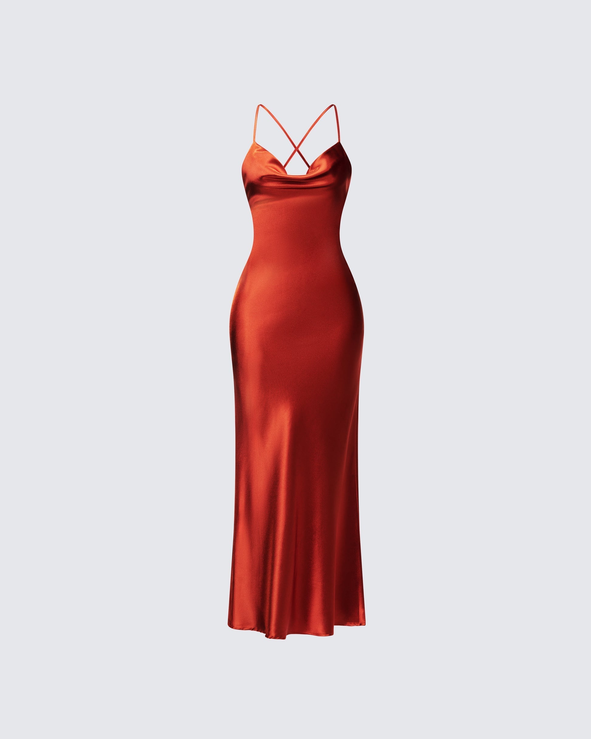 Finesse Elspeth Satin Bias Slip Maxi Dress 1