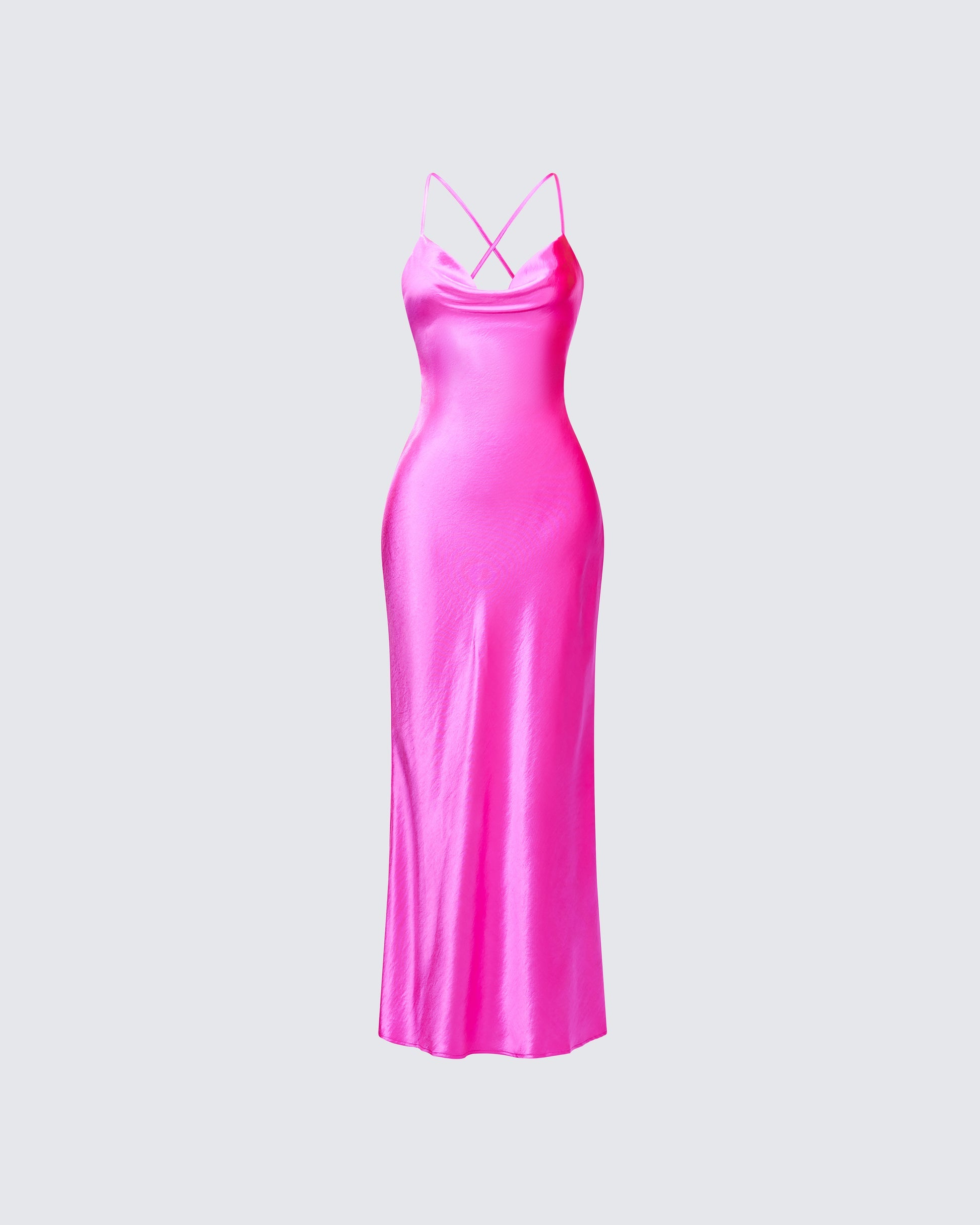 Finesse Elspeth Satin Bias Slip Maxi Dress 2