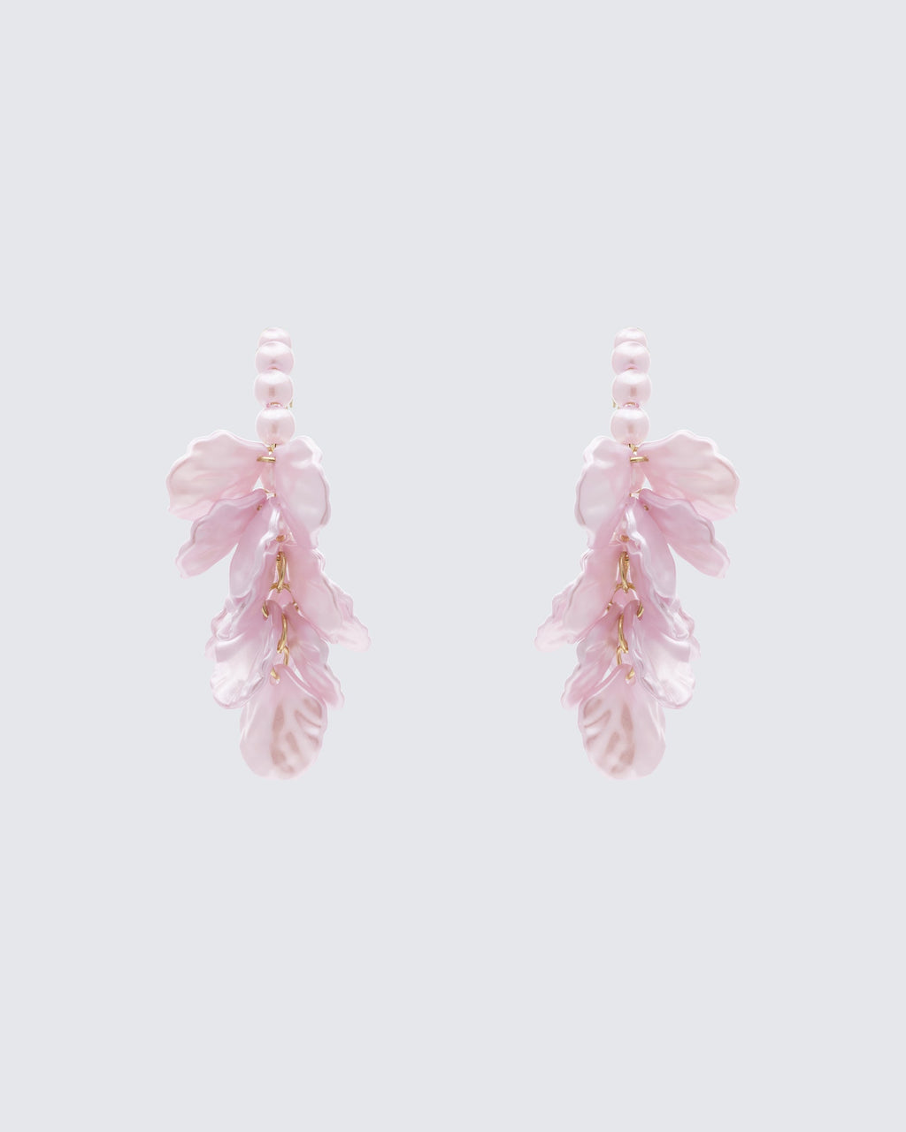 Finesse Empryss Lilac Petal Hoop Earrings