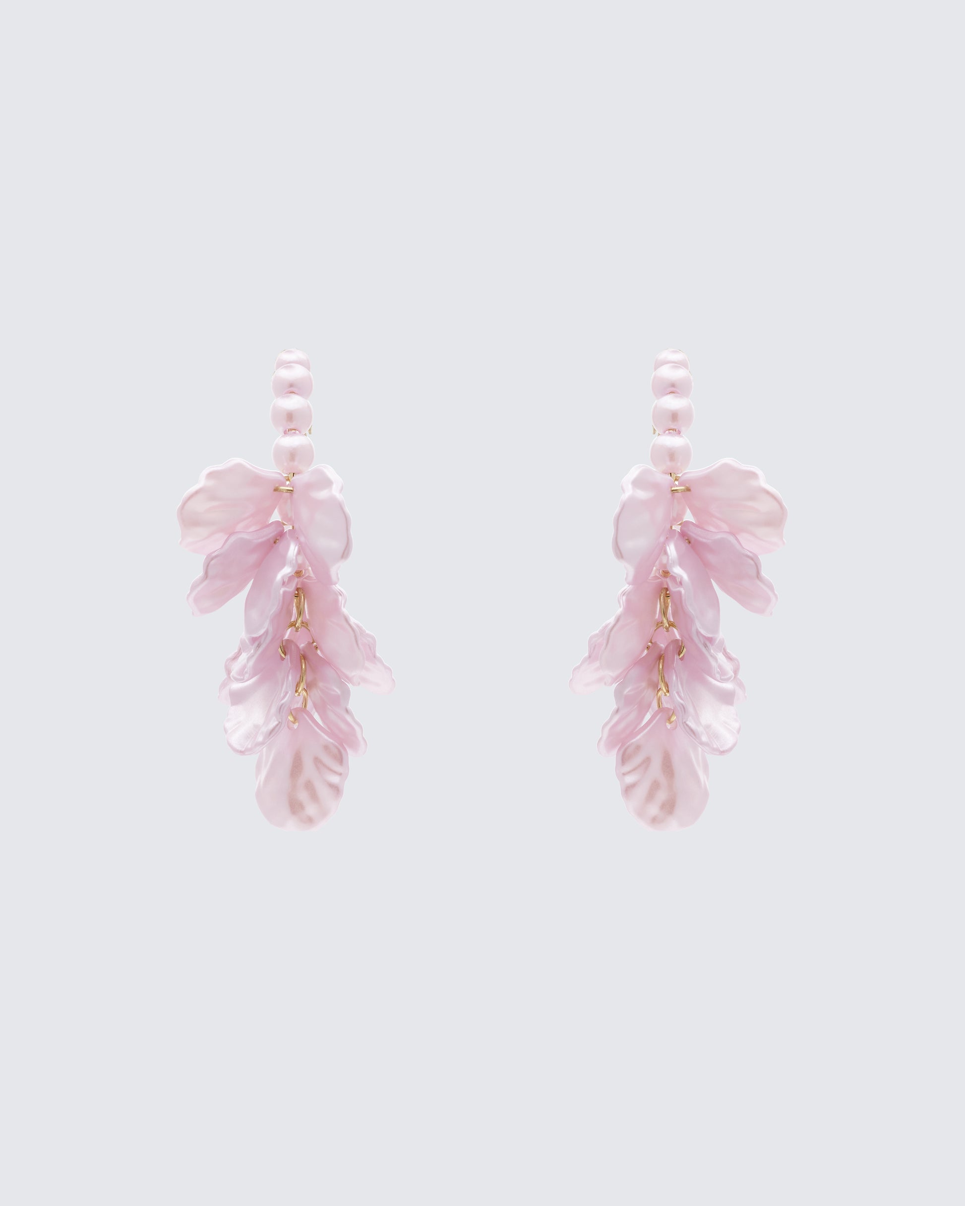Finesse Empryss Lilac Petal Hoop Earrings