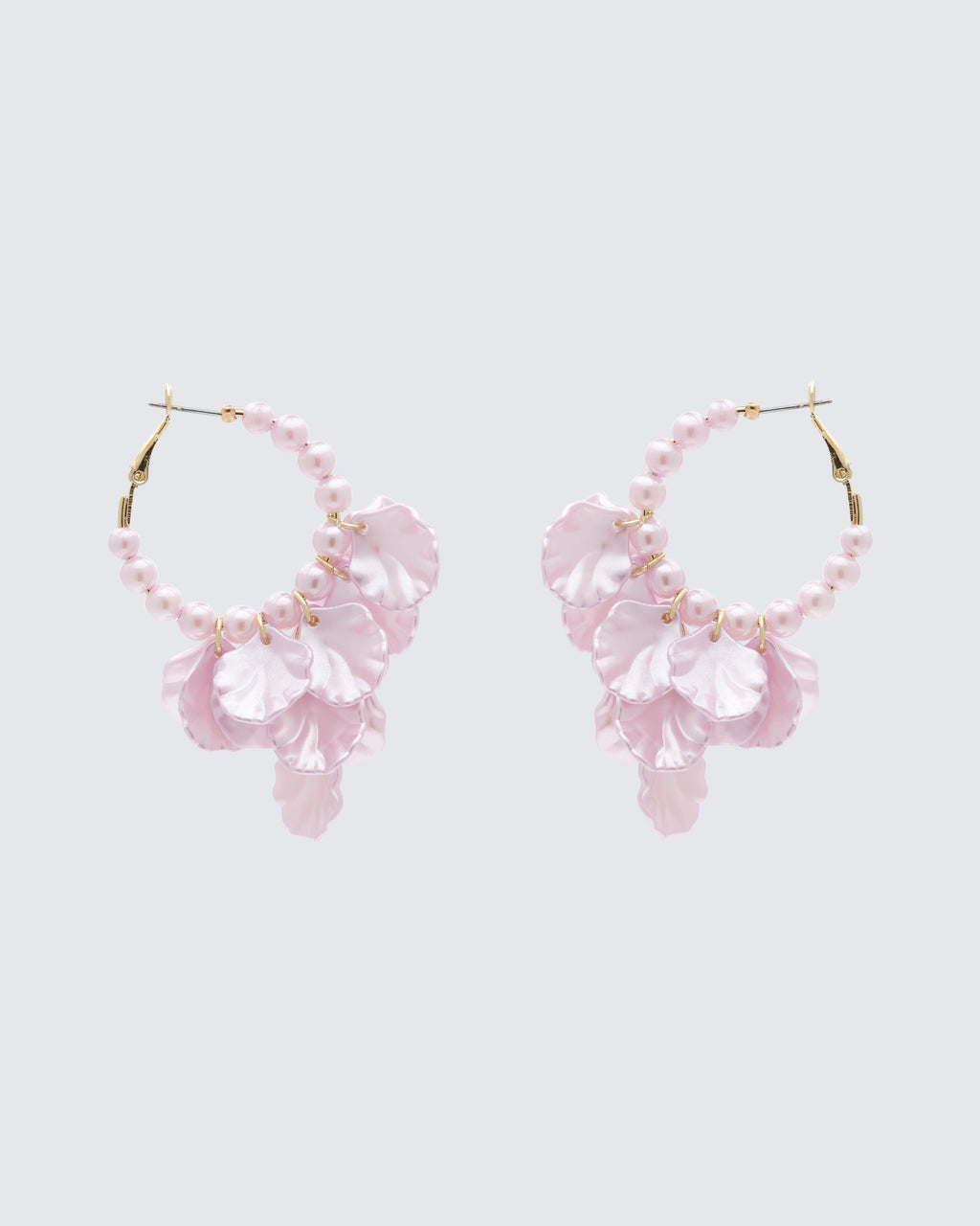 Finesse Empryss Lilac Petal Hoop Earrings
