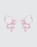 Finesse Empryss Lilac Petal Hoop Earrings