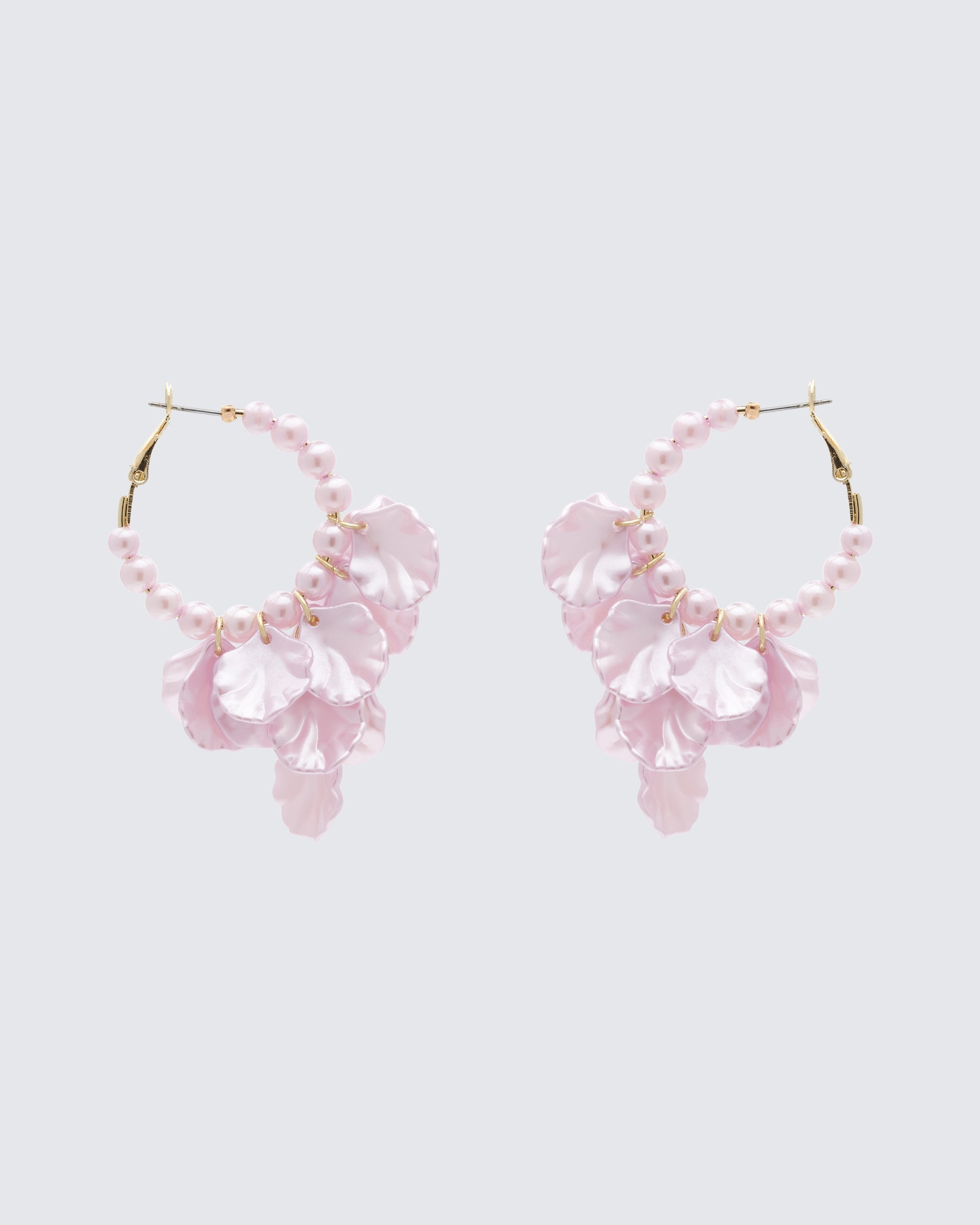 Finesse Empryss Lilac Petal Hoop Earrings