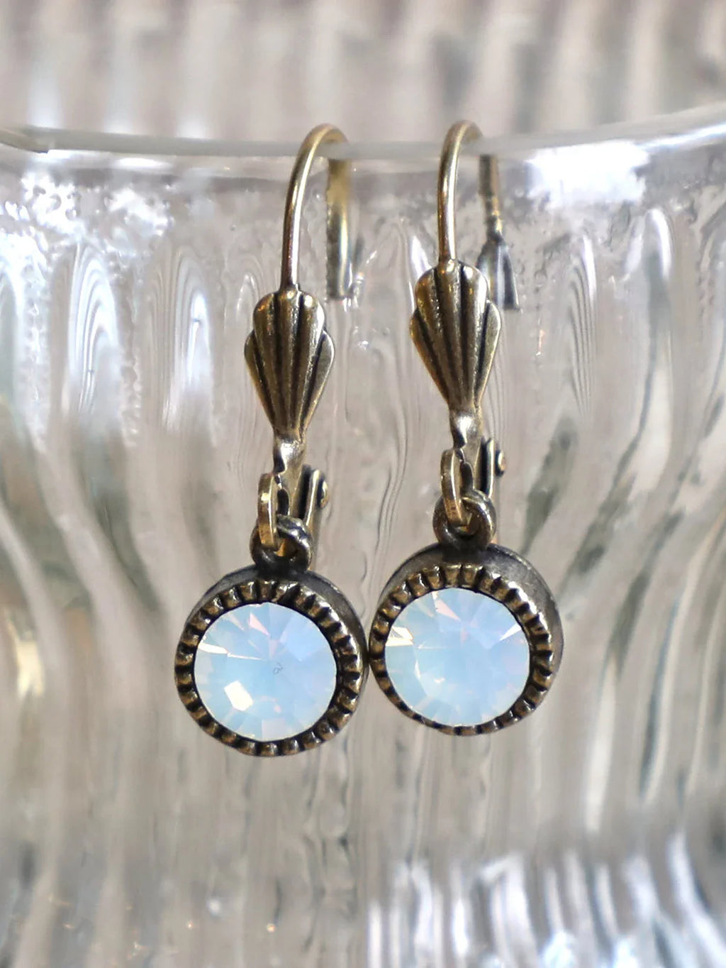 April Cornell White Opal Drop Earrings
