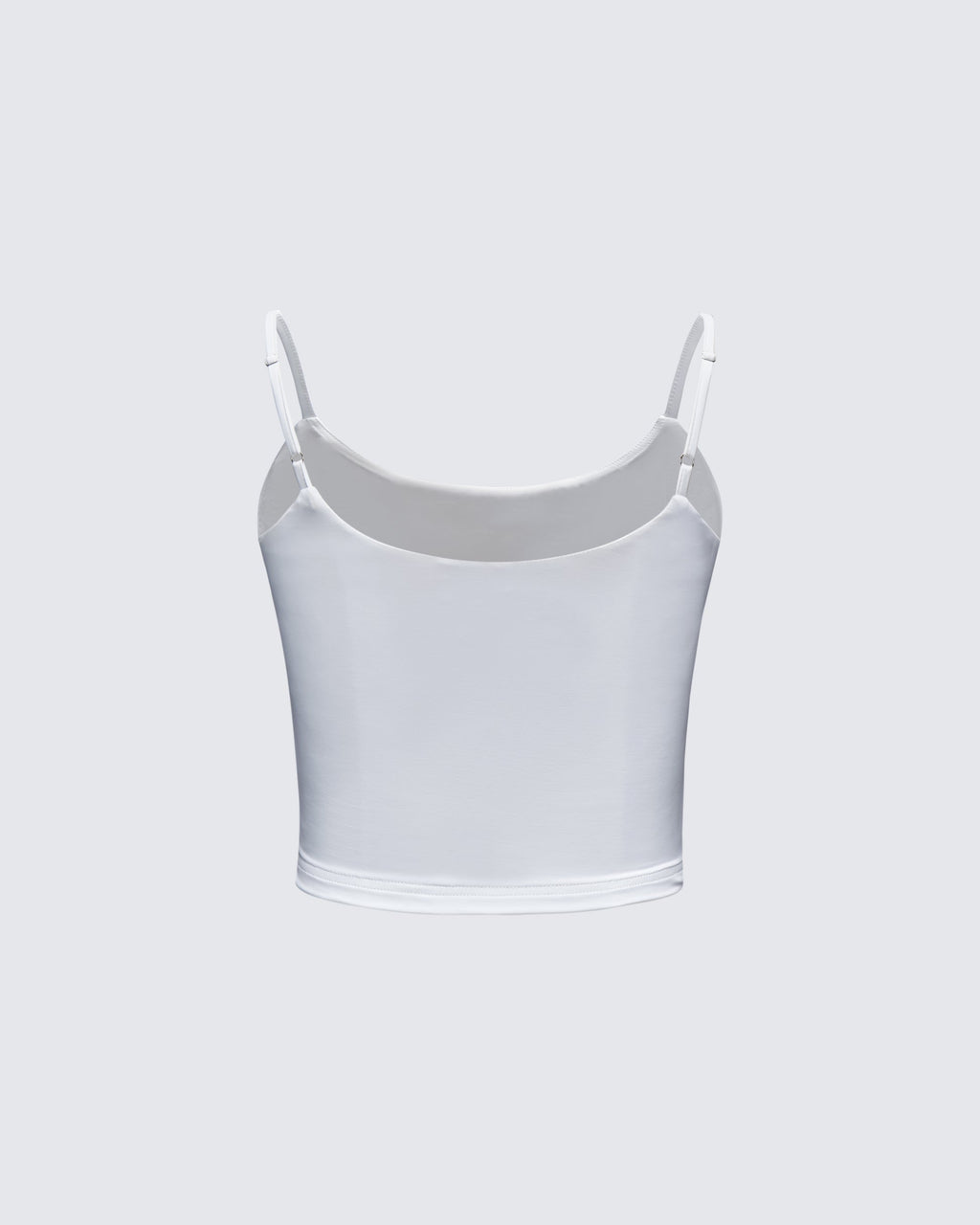 Finesse Elli White Rhinestone Slogan Cami Top