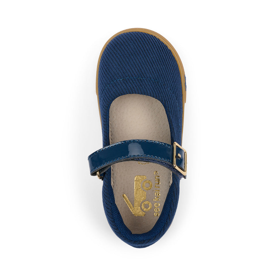 See Kai Run girls Lucia Navy Corduroy