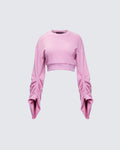 Una Stacked Sleeve Sweatshirt