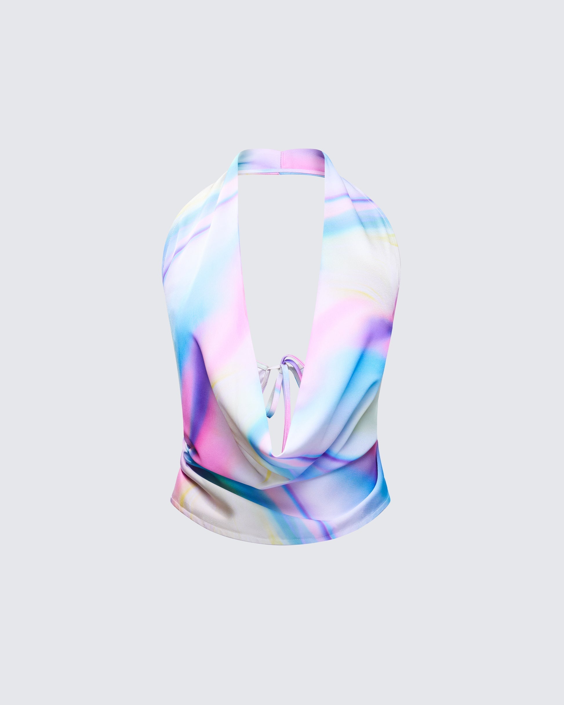 Belinda Multi Cowl Neck Backless Top