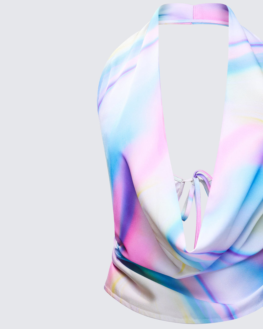 Belinda Multi Cowl Neck Backless Top