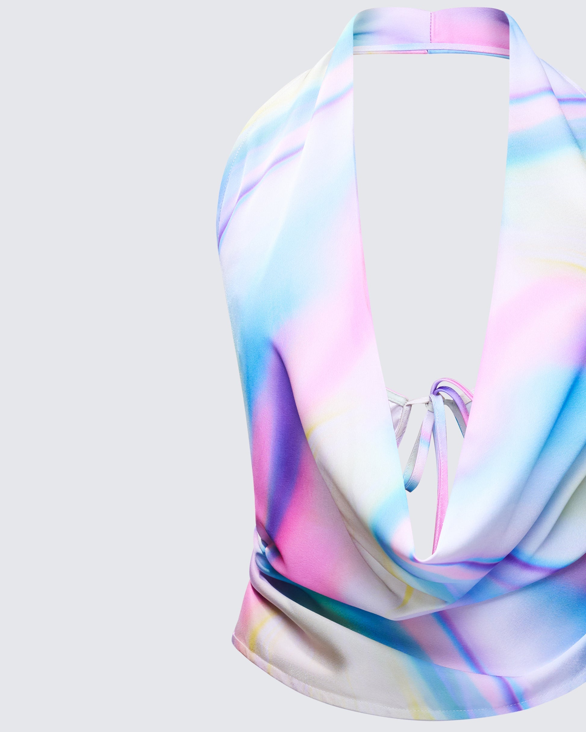 Belinda Multi Cowl Neck Backless Top