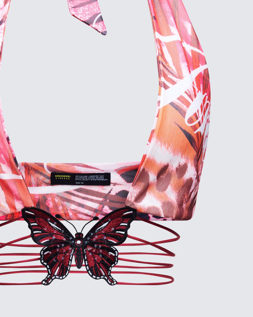 Finesse Cece Printed Halterneck Top