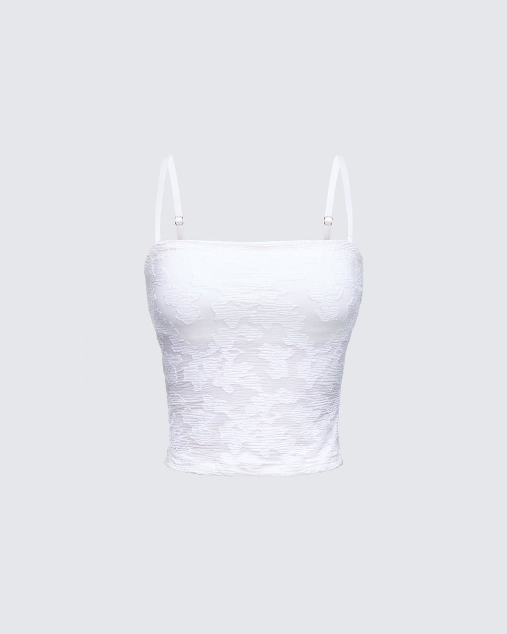 Finesse Sybil White Detachable Cami Top