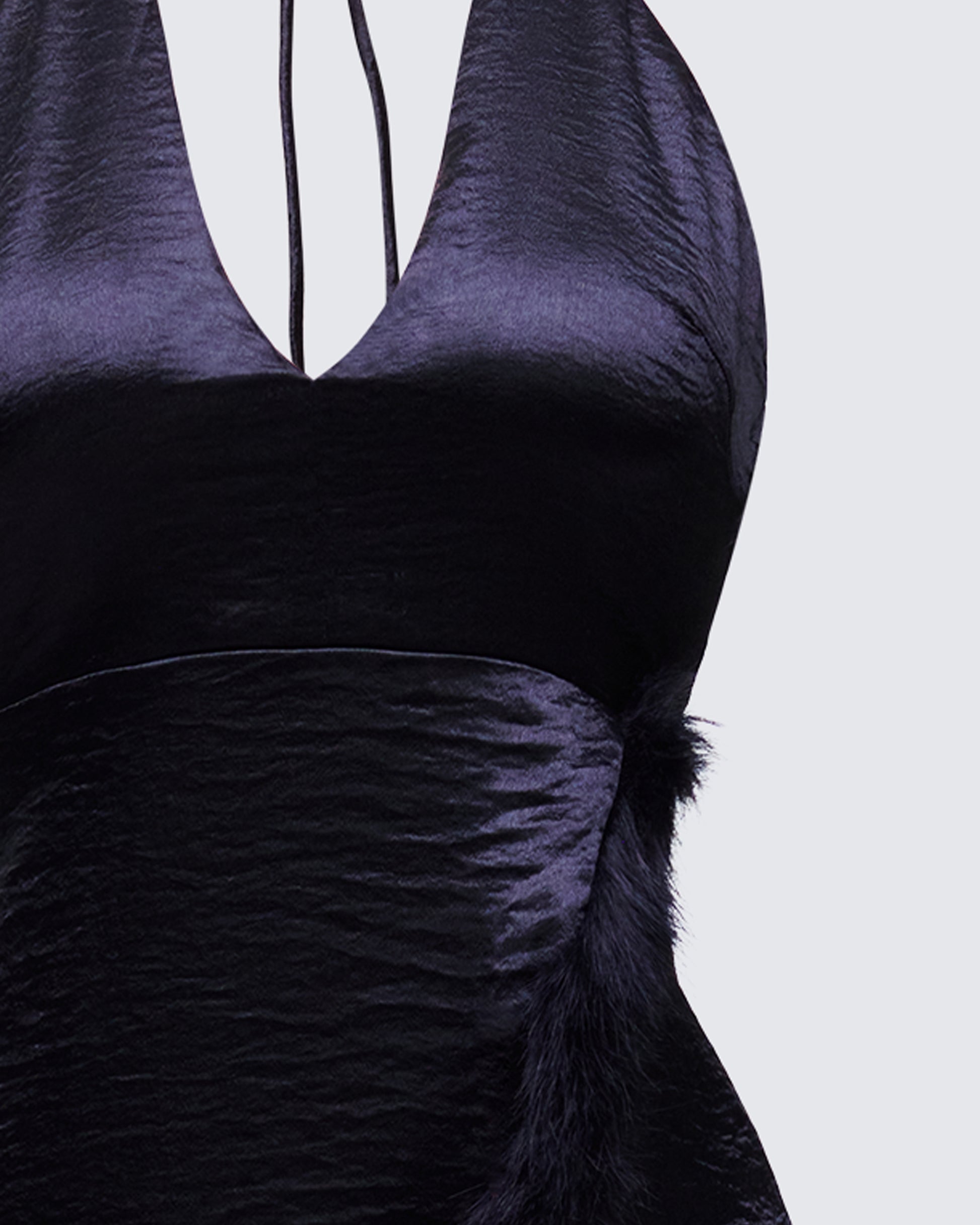 Finesse Ursula Black Wrap Maxi Dress