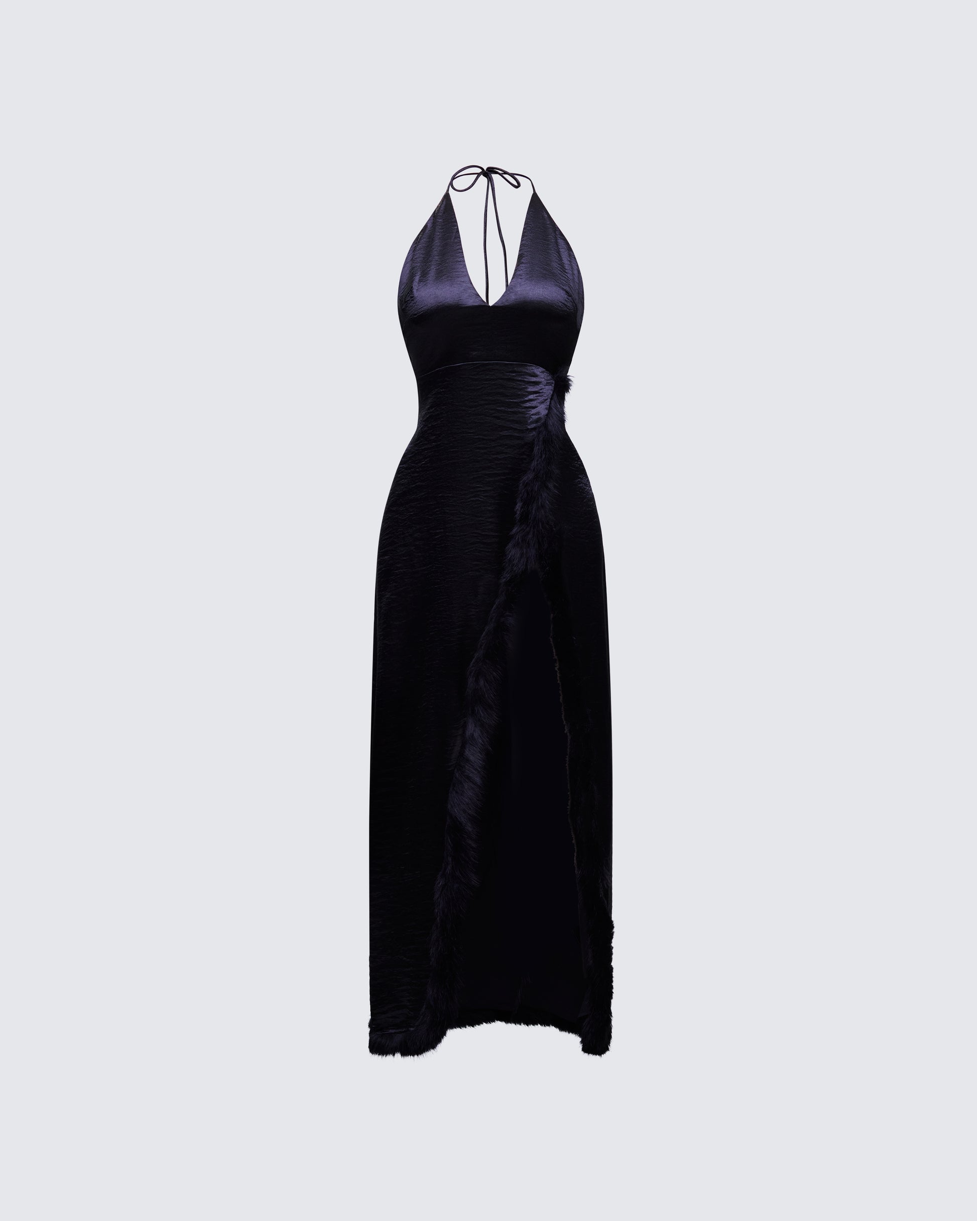 Finesse Ursula Black Wrap Maxi Dress
