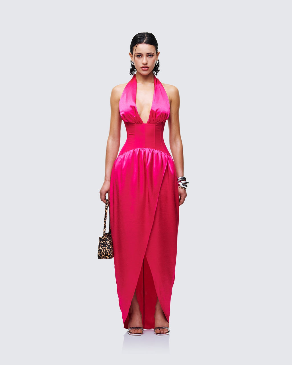Finesse Arabella Corset Wrap Maxi Dress