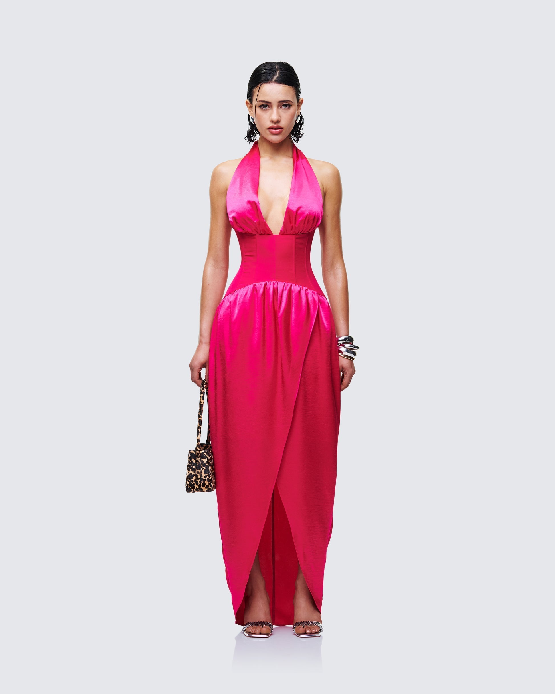 Finesse Arabella Corset Wrap Maxi Dress