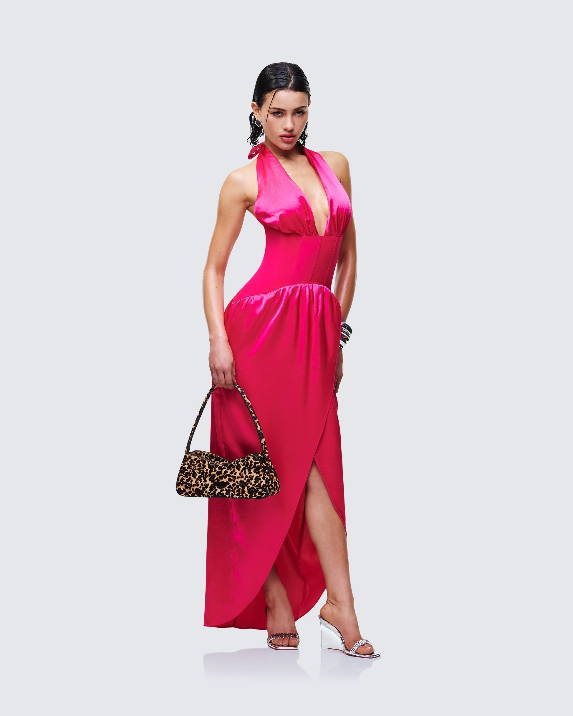 Finesse Arabella Corset Wrap Maxi Dress