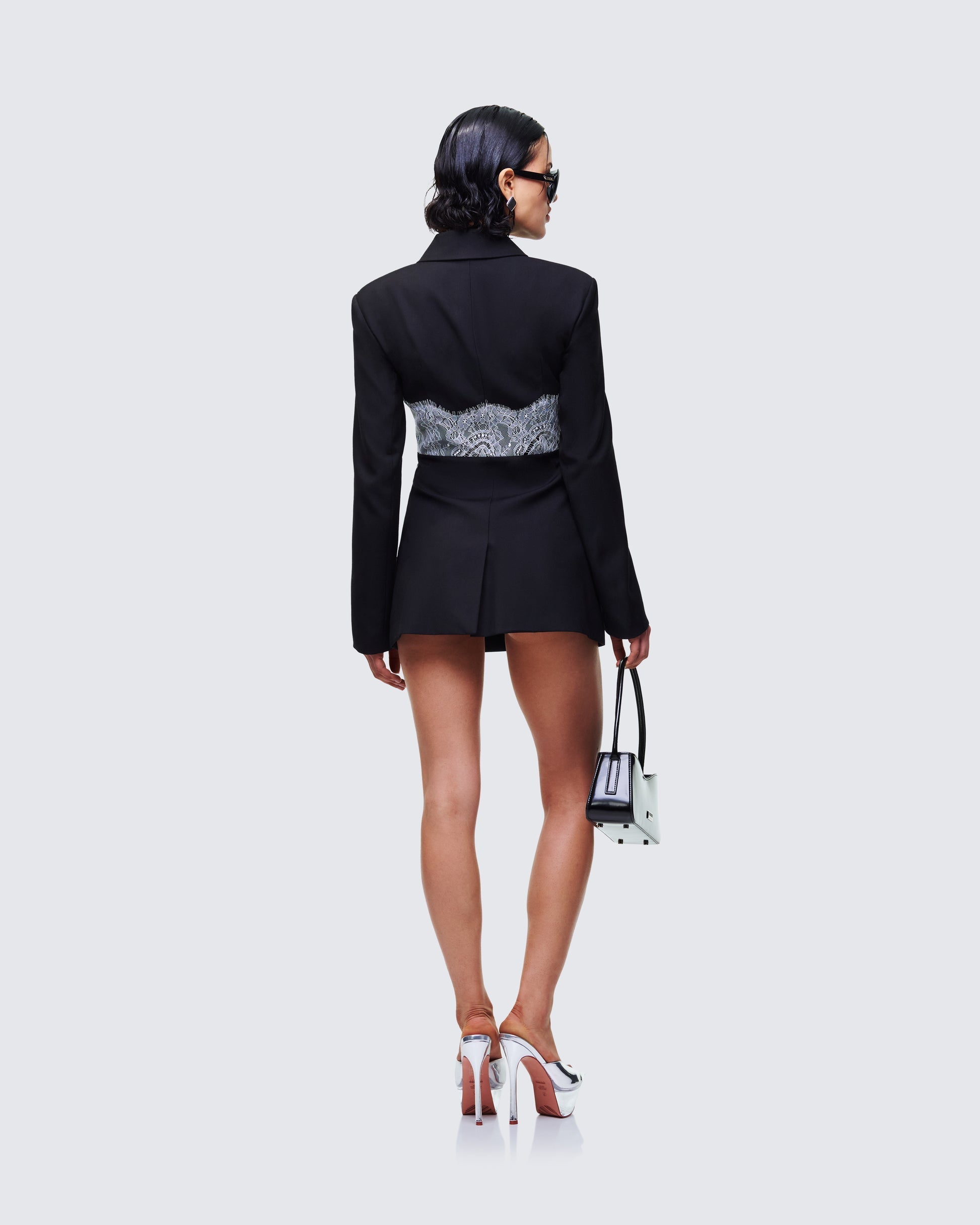 Finesse Brinley Blazed Lace Corseted Blazer