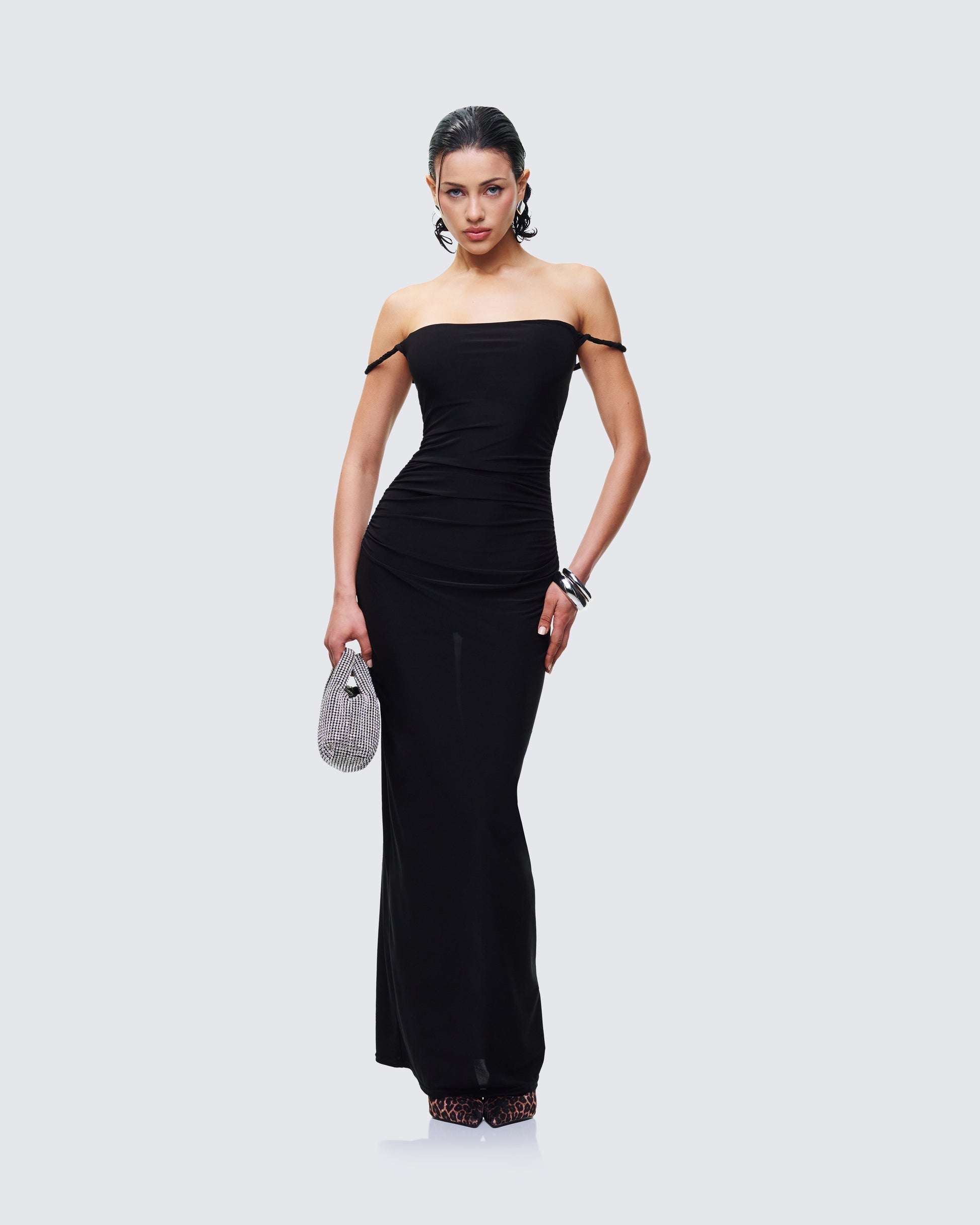 Finesse Elaris Twist Strap Maxi Dress