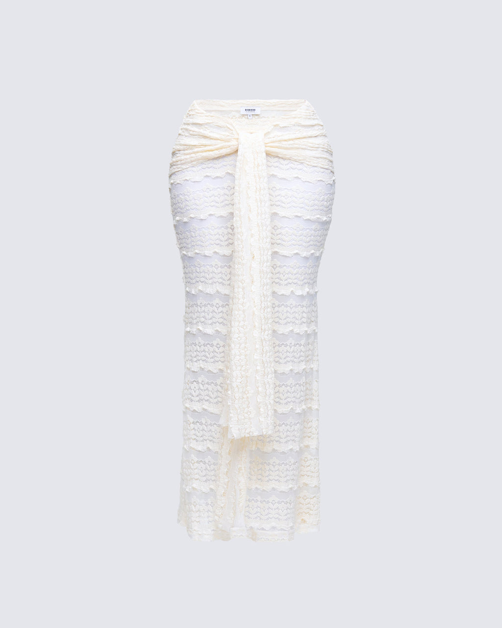 Finesse Dreya Cream Textured Maxi Skirt