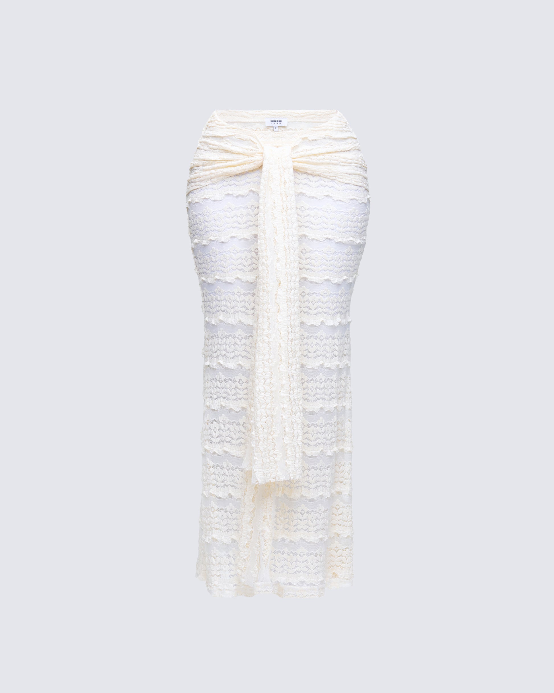 Finesse Dreya Cream Textured Maxi Skirt