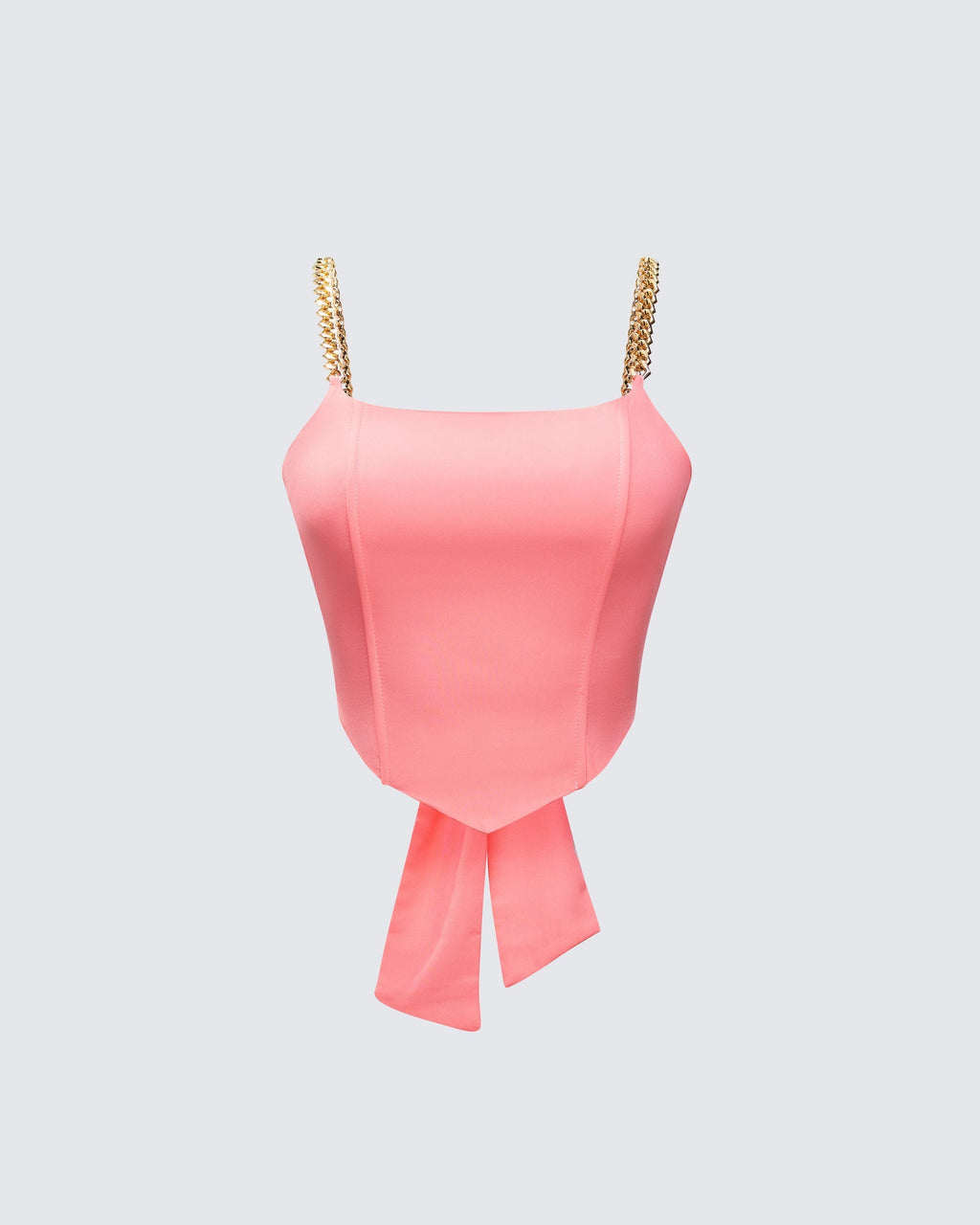 Finesse Arla Pink Heart Chain Strap Top
