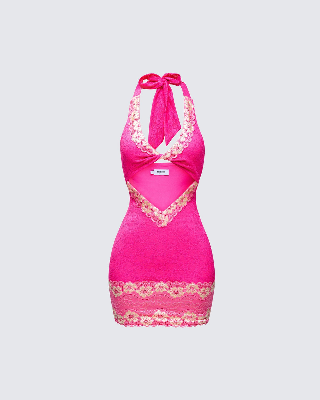 Finesse Rinna Lace Cut Out Mini Dress