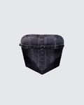 Finesse Titan Black Denim Corset Top