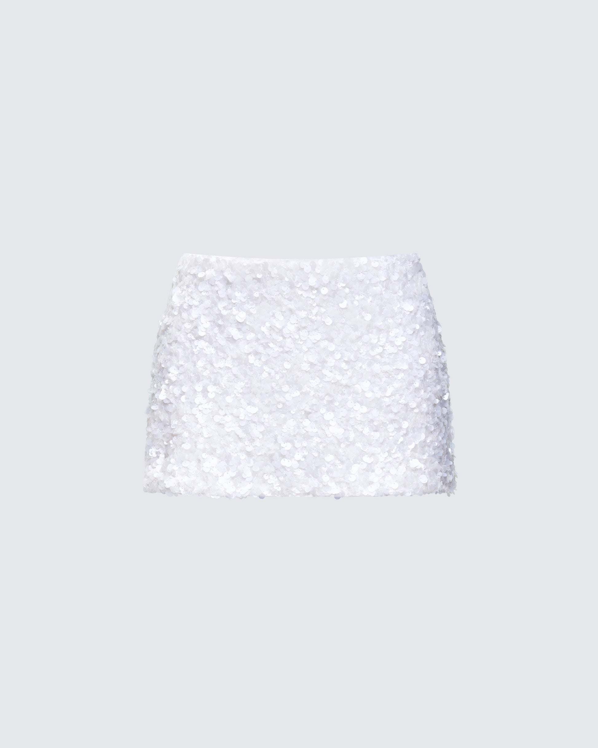 Finesse Twila Shell Sequin Mini Skirt
