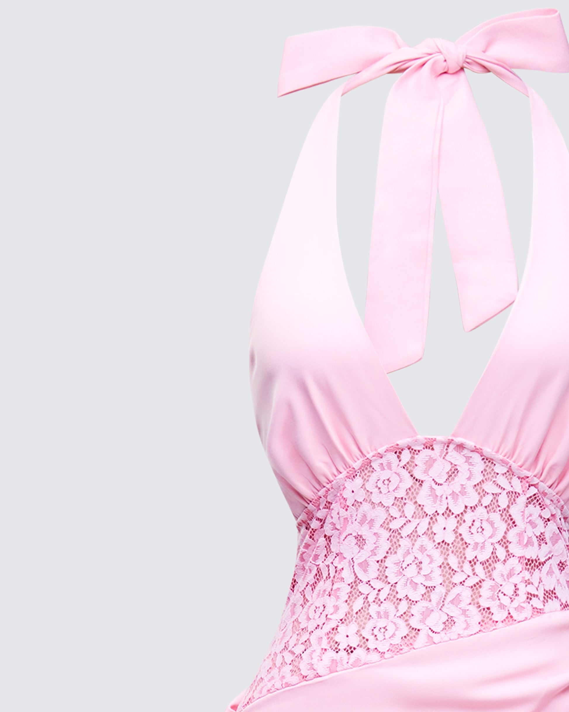 Lenora Lace Detail Maxi Dress