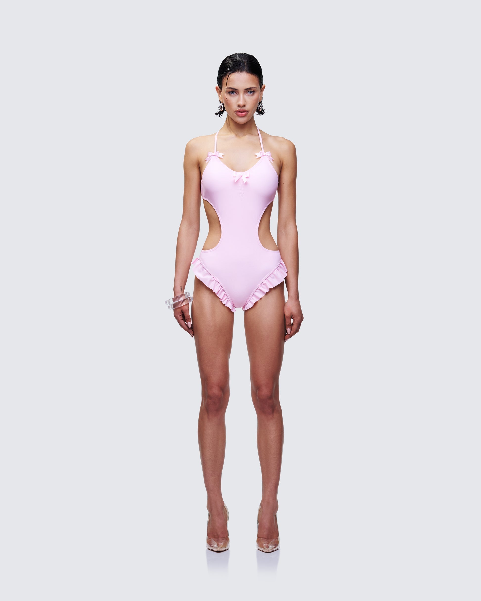 Finesse Persephone Pink Bow Swimsuit