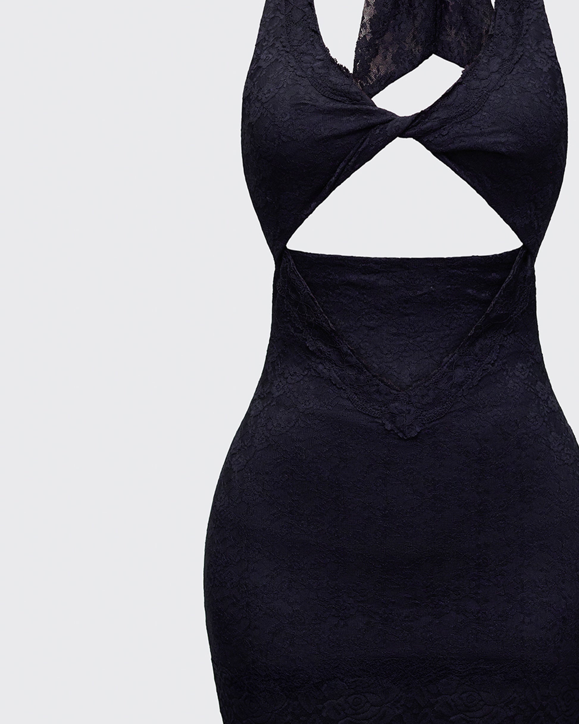 Finesse Rinna Lace Cut Out Mini Dress