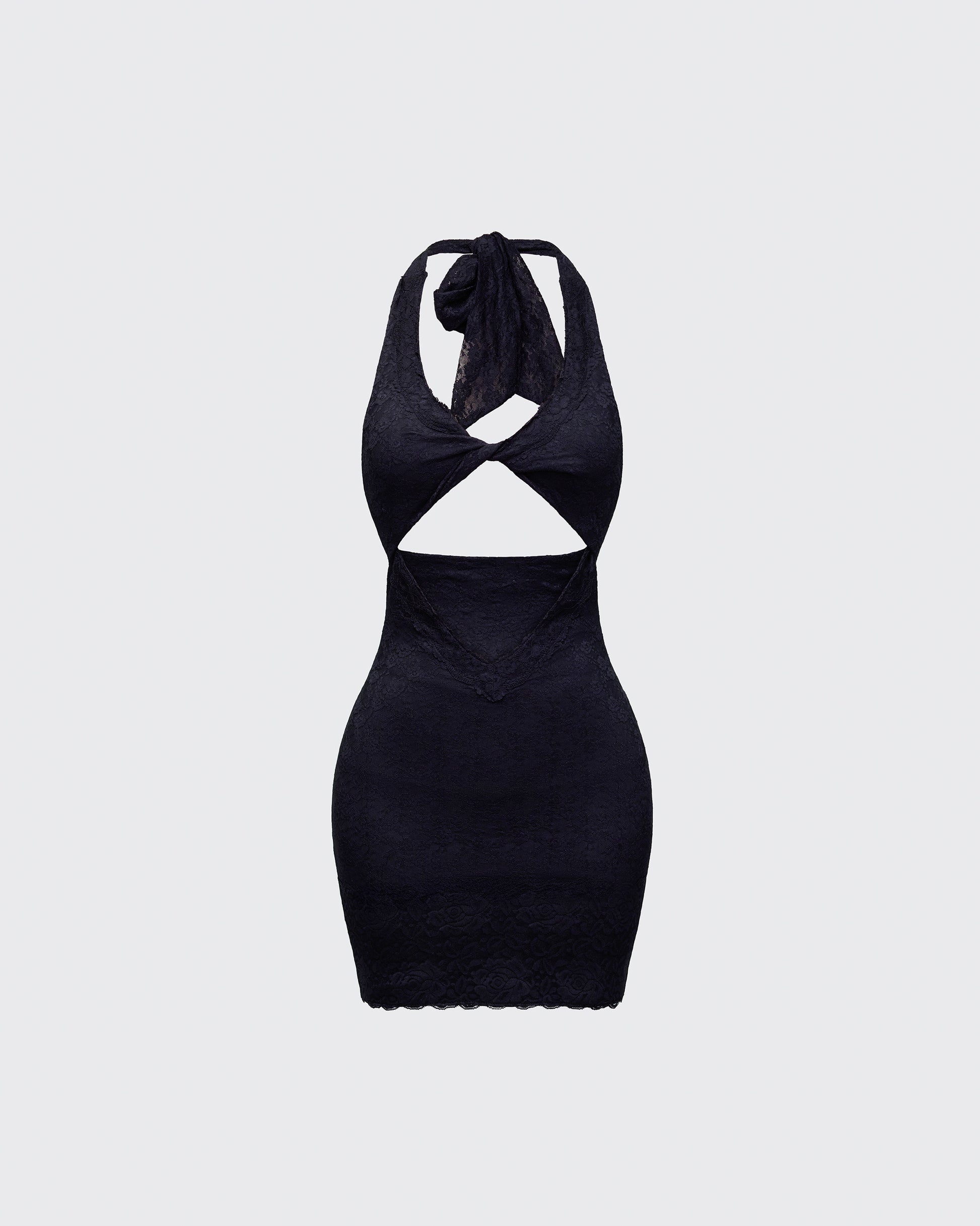 Finesse Rinna Lace Cut Out Mini Dress