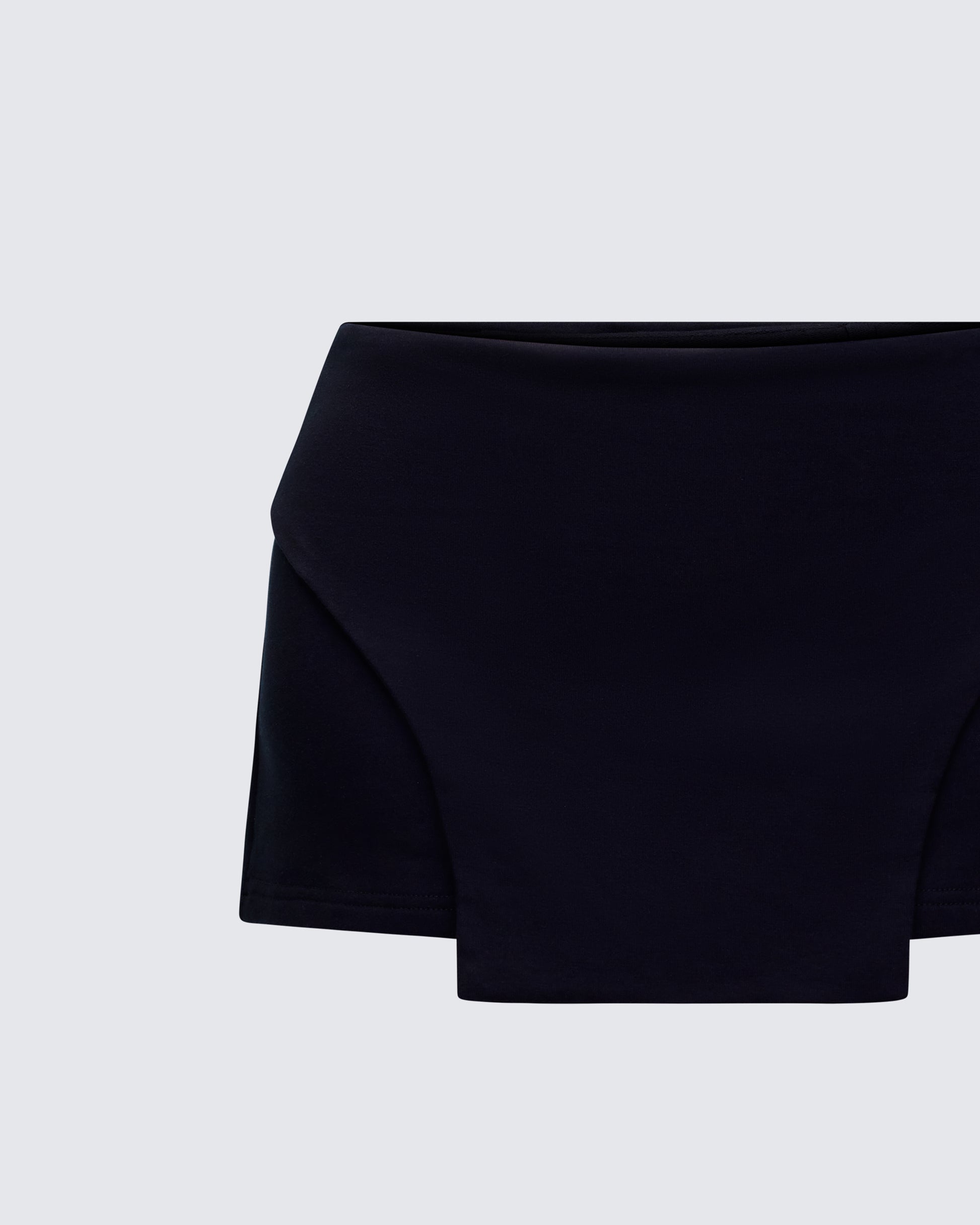 Finesse Shiloh Black Jump Hem Mini Skirt