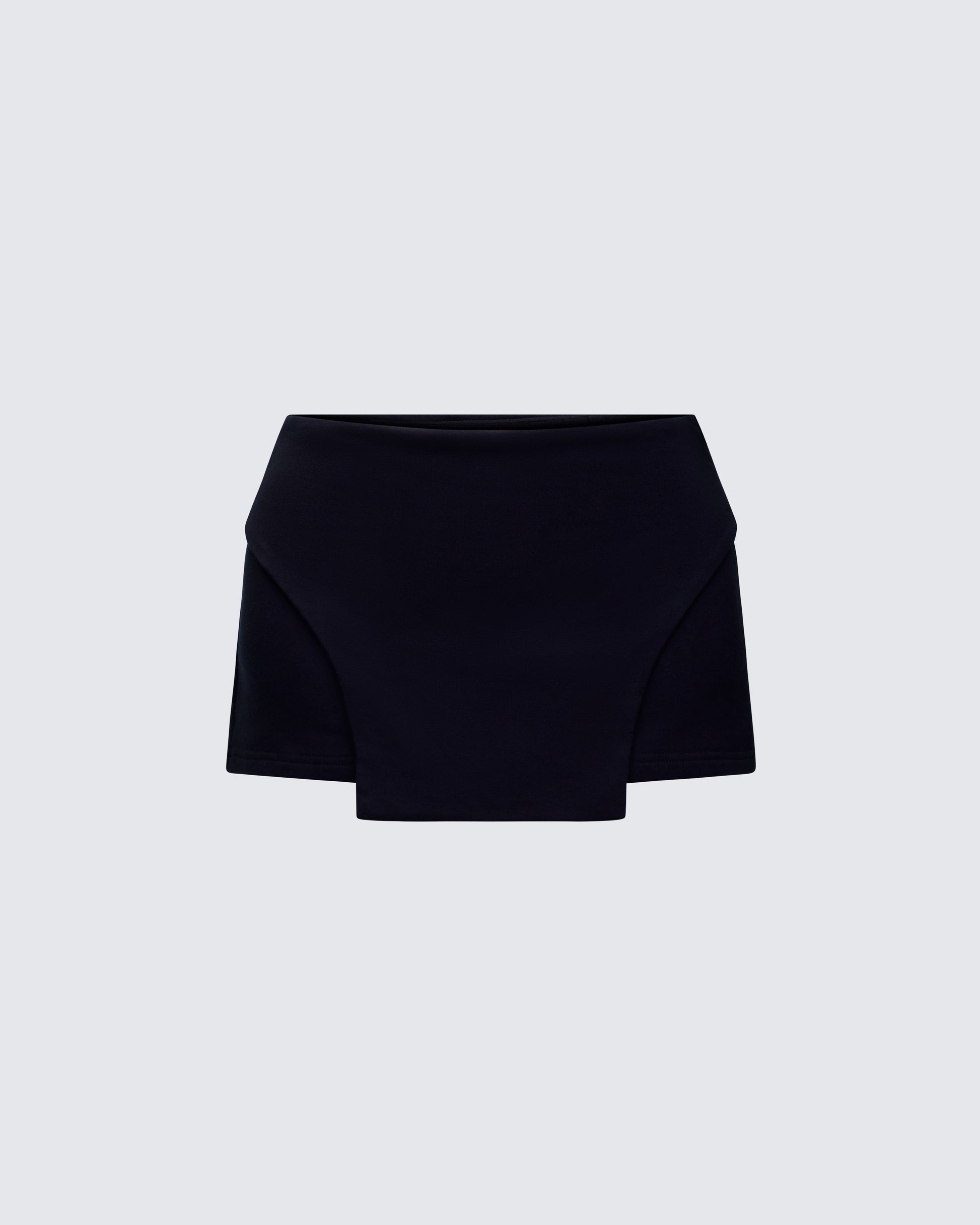Finesse Shiloh Black Jump Hem Mini Skirt