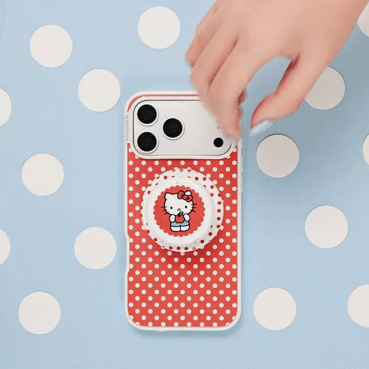 PopSockets Cherry Red Polka Dot - MagSafe Case
