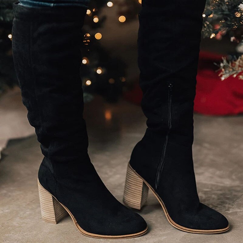 Harper & Lane Eliana - Suede Knee Boots