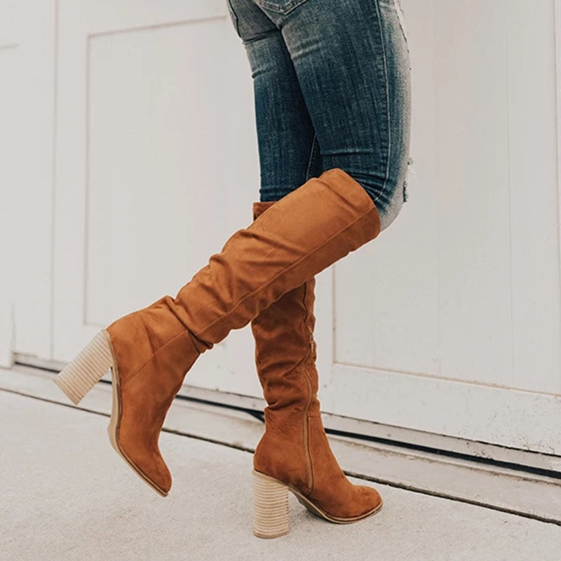 Harper & Lane Eliana - Suede Knee Boots