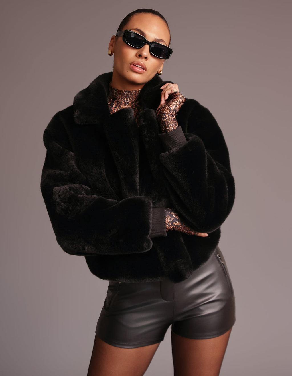 Heroine Sport Fur Blazer Jacket
