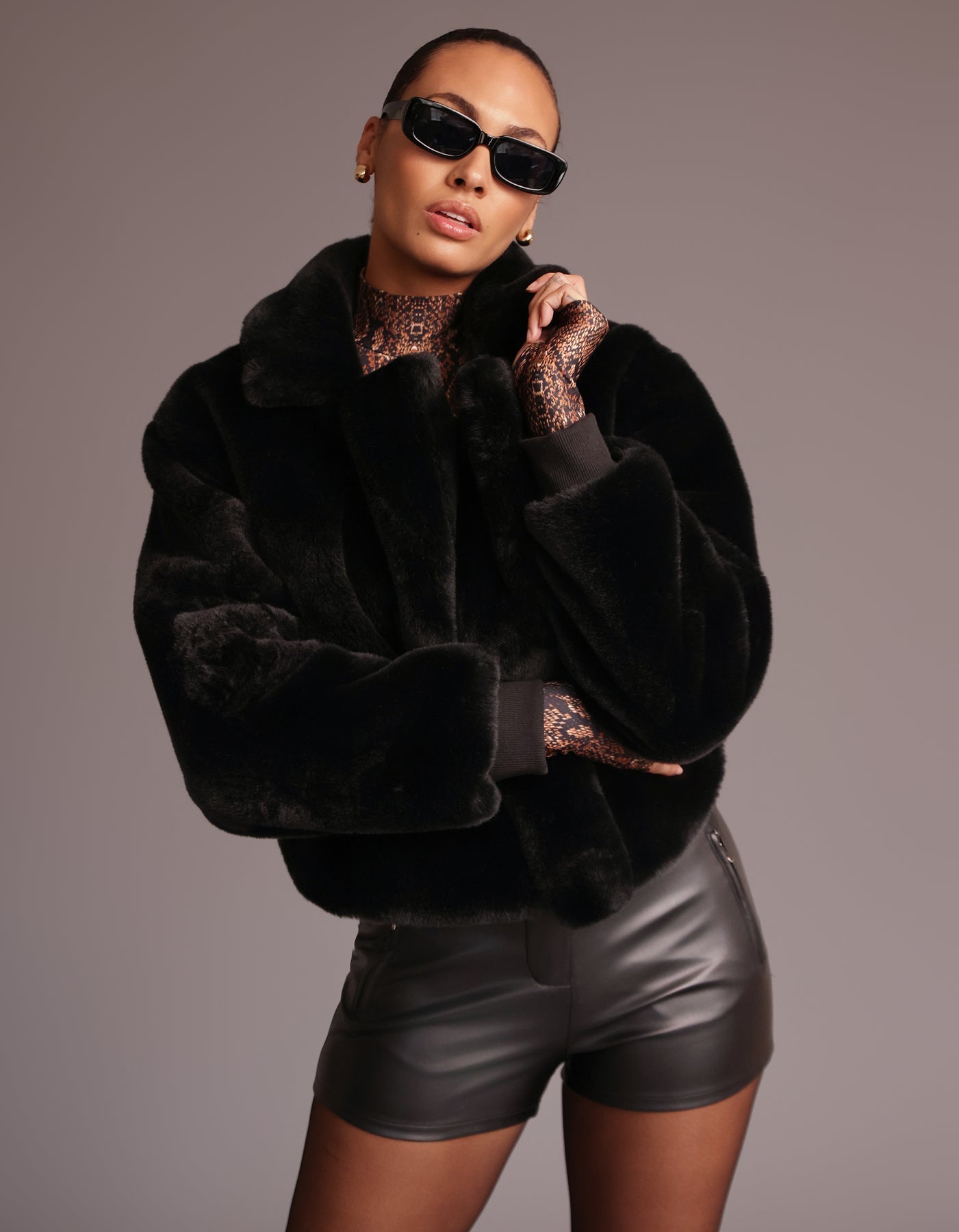 Heroine Sport Fur Blazer Jacket