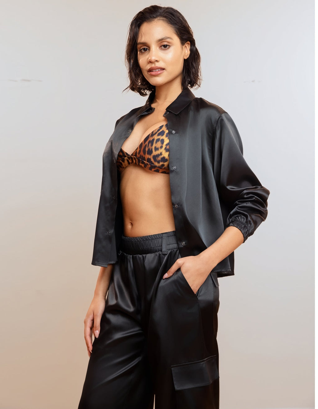 Heroine Sport SATIN CARGO PANTS