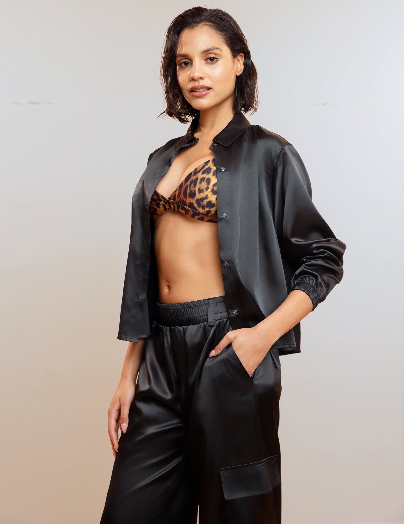 Heroine Sport SATIN CARGO PANTS